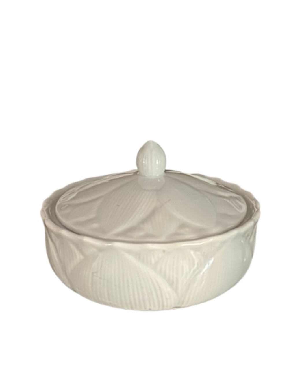 Vintage Pier 1 Imports Lotus Covered Dish – Made in Japan